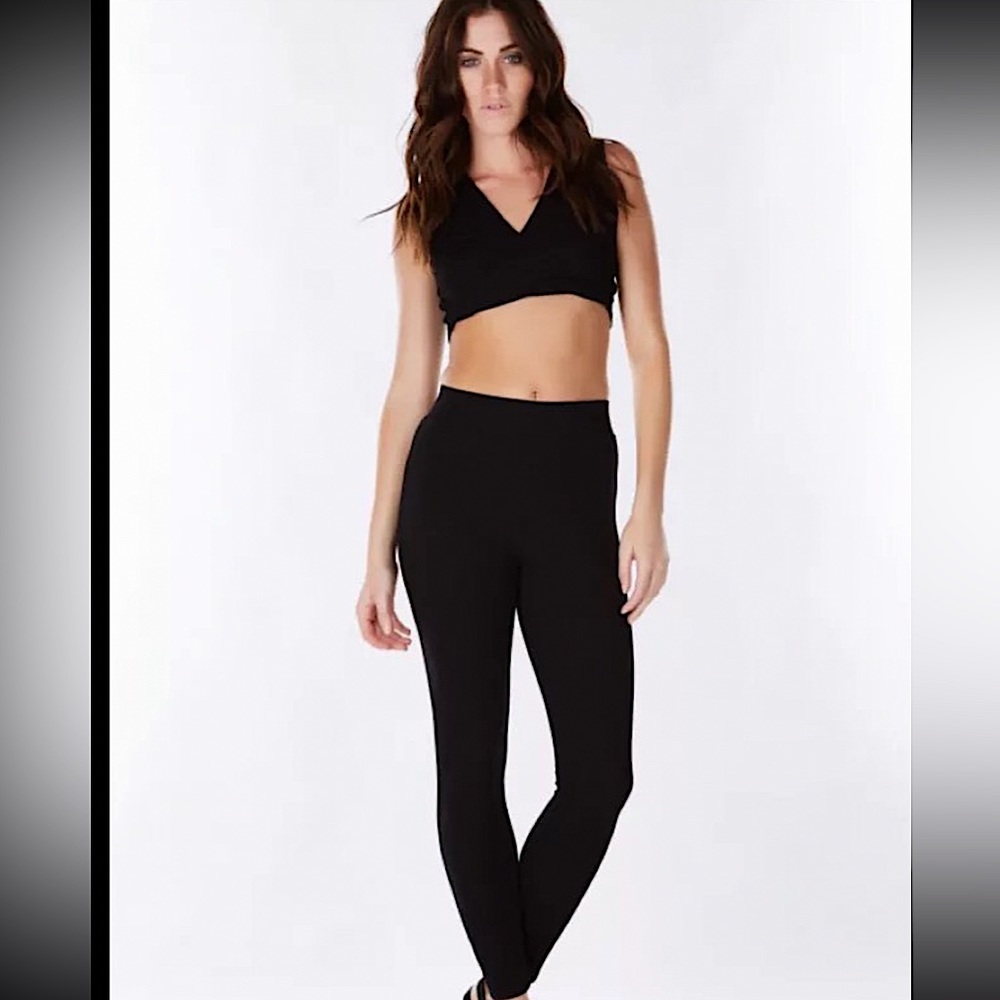 Black Ribbed Co-ord Set - Picture 3 of 6